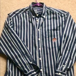 Ralph Lauren Dress Shirt Stripped Crest On pocket